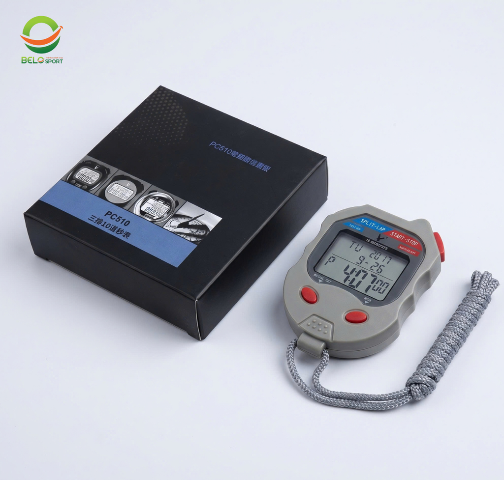 Đồng Hồ Bấm Giờ Thể Thao 10 Laps PC510 — Chuyên Nghiệp, Đa Nhớ, Đo Lường Cực Chuẩn