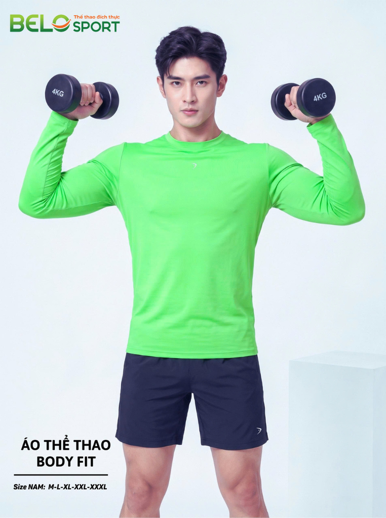 Áo Thể Thao Dài Tay Body Fit SevenF — Tập Gym, Giữ Nhiệt, Đa Năng, Giá Cực Sốc