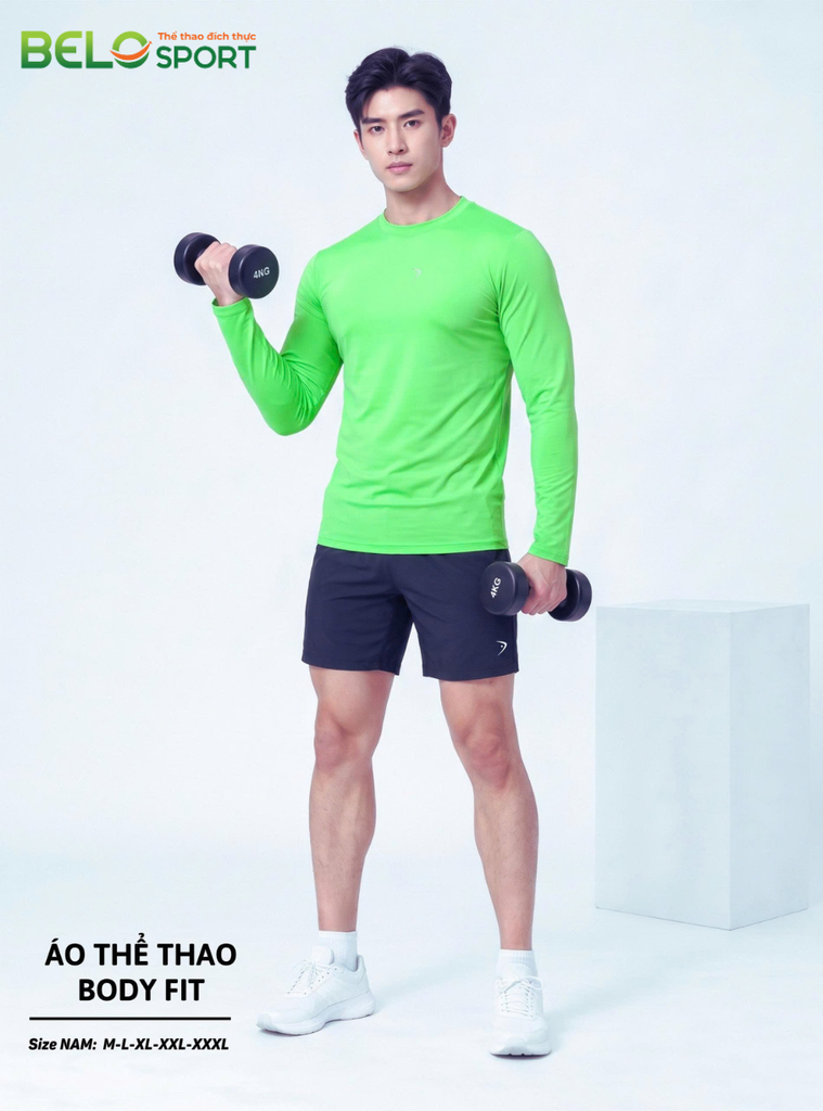 Áo Thể Thao Dài Tay Body Fit SevenF — Tập Gym, Giữ Nhiệt, Đa Năng, Giá Cực Sốc