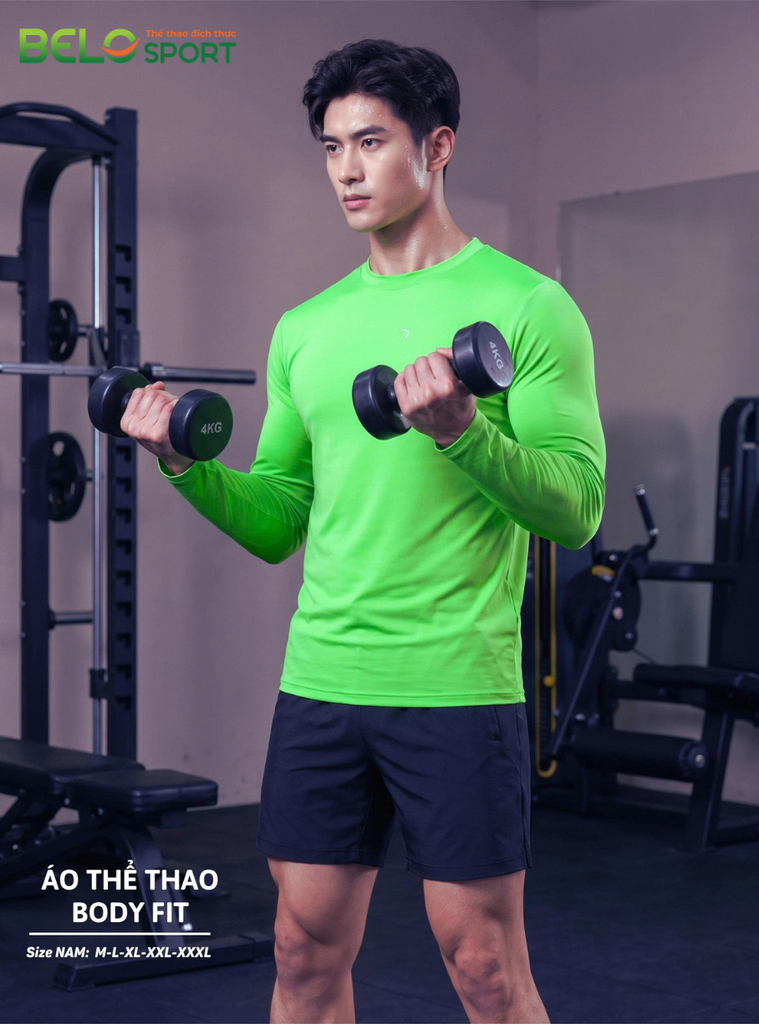 Áo Thể Thao Dài Tay Body Fit SevenF — Tập Gym, Giữ Nhiệt, Đa Năng, Giá Cực Sốc