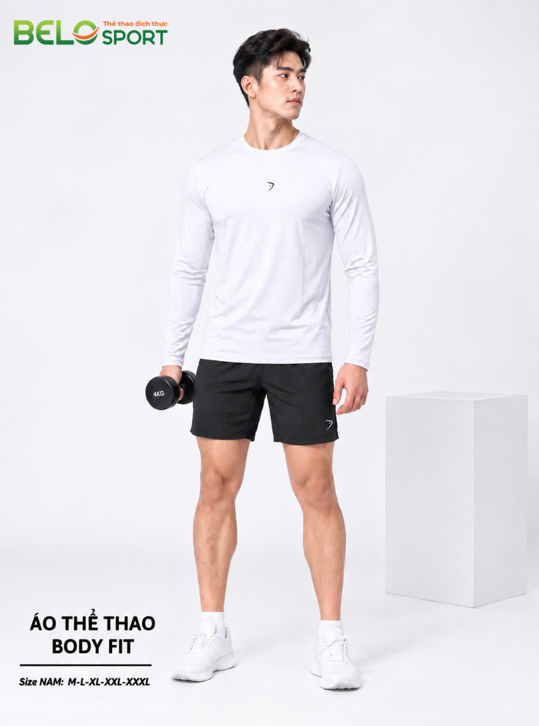Áo Thể Thao Dài Tay Body Fit SevenF — Tập Gym, Giữ Nhiệt, Đa Năng, Giá Cực Sốc