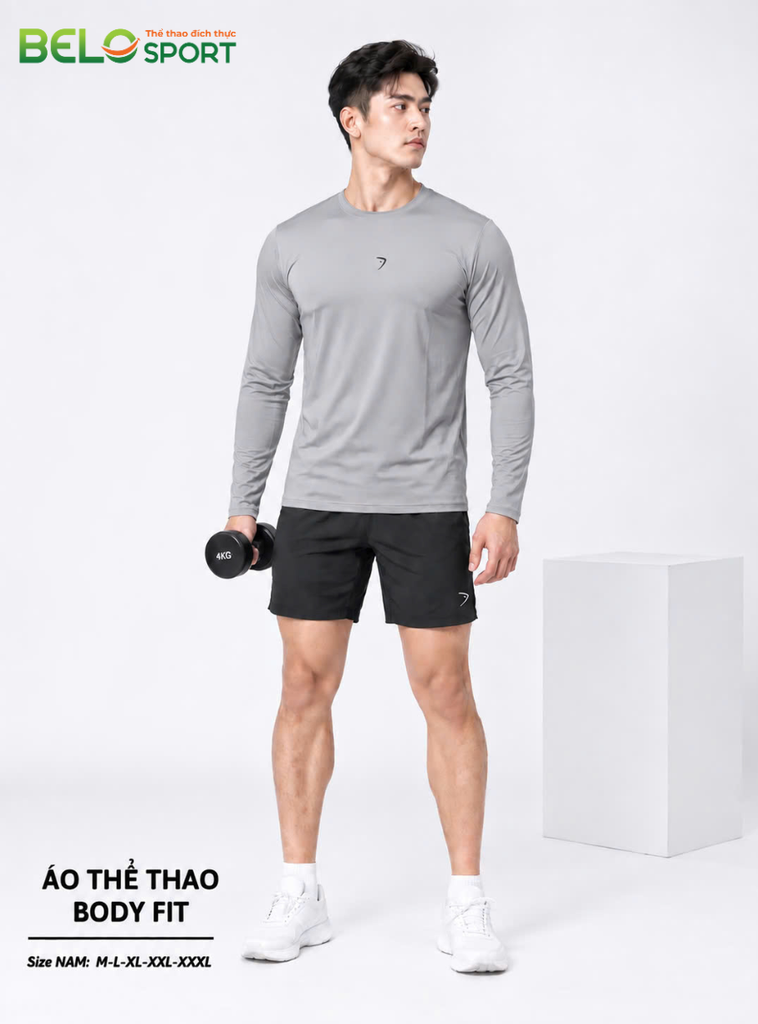 Áo Thể Thao Dài Tay Body Fit SevenF — Tập Gym, Giữ Nhiệt, Đa Năng, Giá Cực Sốc