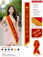 Băng Đeo Chéo, Băng Đeo Hoa Hậu, Băng Rôn Đeo Người Sự Kiện Vải Lụa Đẹp Giá Rẻ