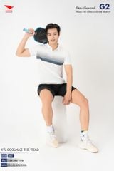 Áo Thể Thao Polo Pickleball, Golf Cao Cấp Hiwing G2 Màu Trắng