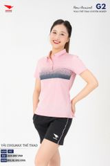 Áo Thể Thao Polo Pickleball, Golf Cao Cấp Hiwing G2 Màu Hồng Phấn