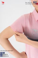 Áo Thể Thao Polo Pickleball, Golf Cao Cấp Hiwing G2 Màu Hồng Phấn