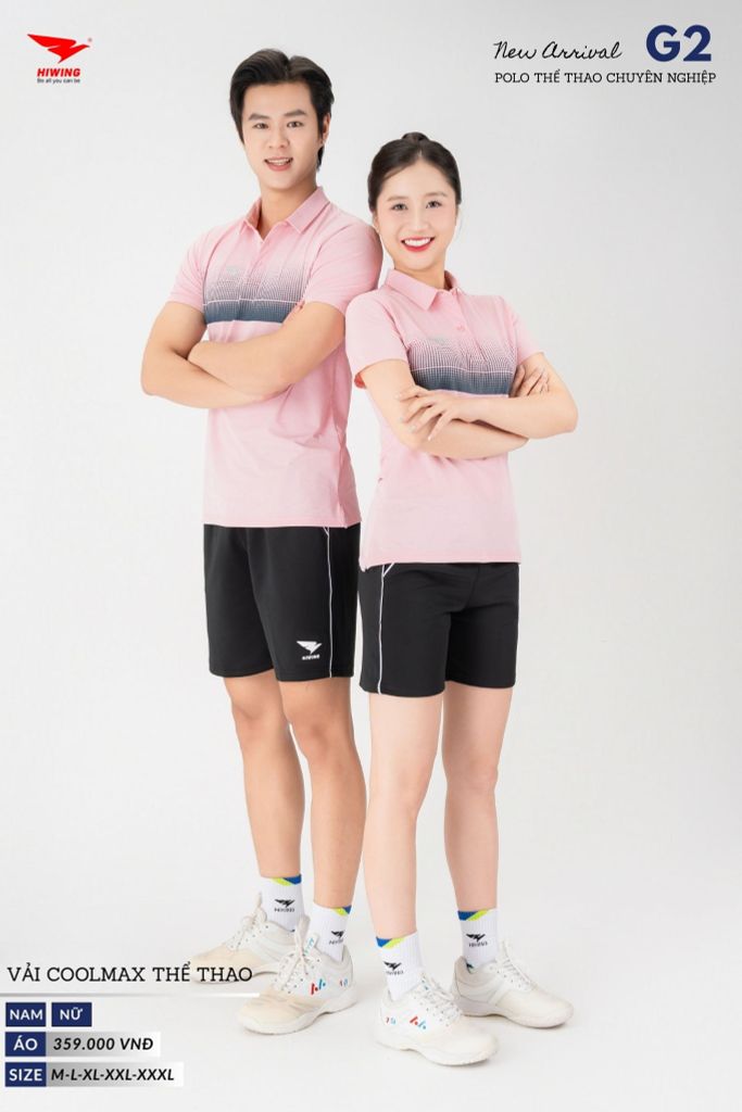 Áo Thể Thao Polo Pickleball, Golf Cao Cấp Hiwing G2 Màu Xanh Mint