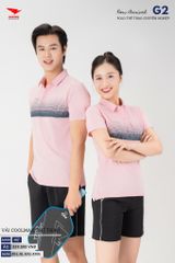 Áo Thể Thao Polo Pickleball, Golf Cao Cấp Hiwing G2 Màu Hồng Phấn