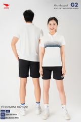 Áo Thể Thao Polo Pickleball, Golf Cao Cấp Hiwing G2 Màu Trắng