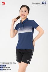 Áo Thể Thao Polo Pickleball, Golf Cao Cấp Hiwing G2 Màu Xanh Than