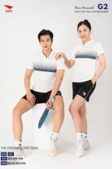 Áo Thể Thao Polo Pickleball, Golf Cao Cấp Hiwing G2 Màu Trắng