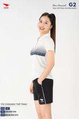 Áo Thể Thao Polo Pickleball, Golf Cao Cấp Hiwing G2 Màu Trắng