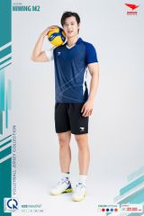 Bộ Quần Áo Bóng Chuyền Hiwing M2 Nam Nữ Màu Xanh Than Mới Nhất Năm 2026