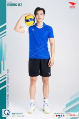 Bộ Quần Áo Bóng Chuyền Hiwing M2 Nam Nữ Màu Xanh Than Mới Nhất Năm 2026