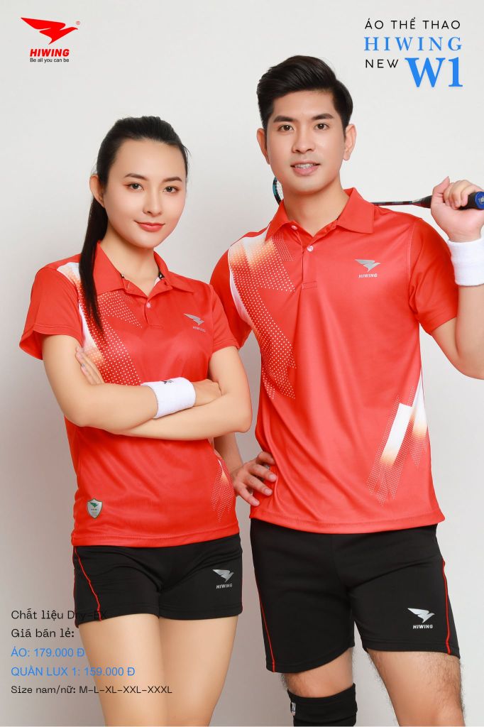 Áo Cầu Lông Hiwing W1 Màu Xanh