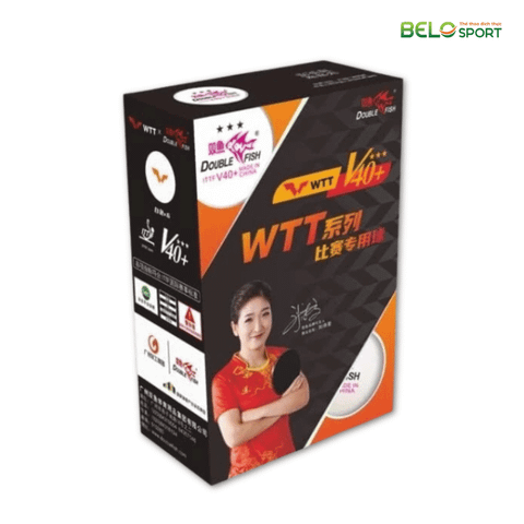 Hộp Bóng Bàn Double Fish Cam 6 Quả