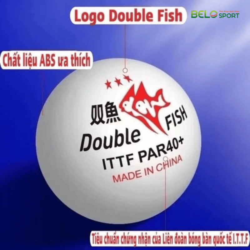 Hộp Bóng Bàn Double Fish Paris 6 Quả