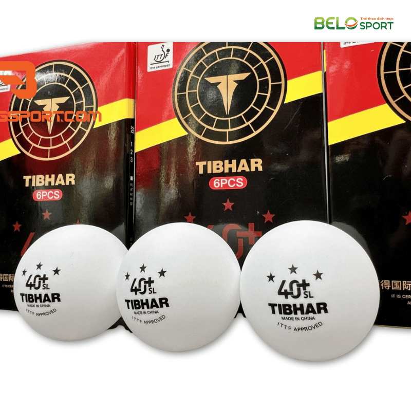 Hộp Bóng Bàn Tibhar Đỏ 6 Quả