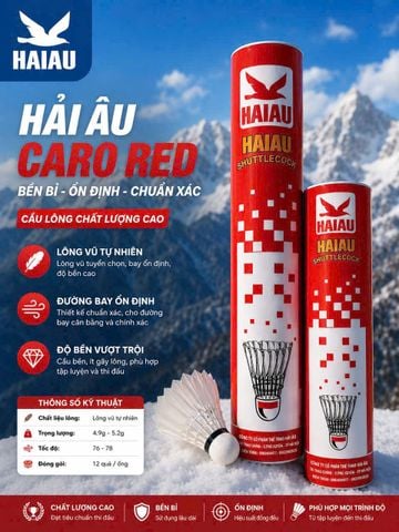 Hộp Cầu Lông Hải Âu Đỏ