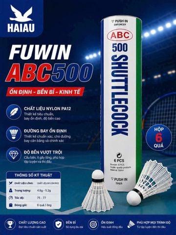 Hộp Cầu Lông FUWIN 500 6 Quả
