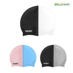 Mũ Bơi Aolikes 5010 Nón Bơi Người Lớn Nam Nữ Che Tai Silicon Chống Nước