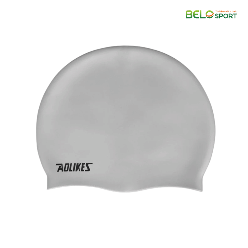 Mũ Bơi Aolikes 5010 Nón Bơi Người Lớn Nam Nữ Che Tai Silicon Chống Nước