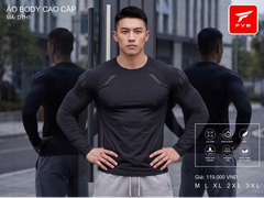 Áo Thể Thao Body Dài Tay Cao Cấp FVB Mã DTH 3 — Phong Cách Mạnh Mẽ, Đỉnh Cao Công Nghệ Vải