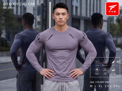 Áo Thể Thao Body Dài Tay Cao Cấp FVB Mã DTH 1 — Phong Cách Mạnh Mẽ, Đỉnh Cao Công Nghệ Vải
