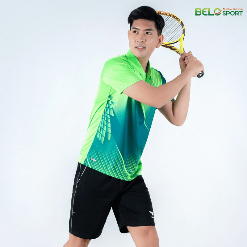 Áo Bóng Chuyền, Áo Cầu Lông Hiwing W7 - Màu Xanh Lá
