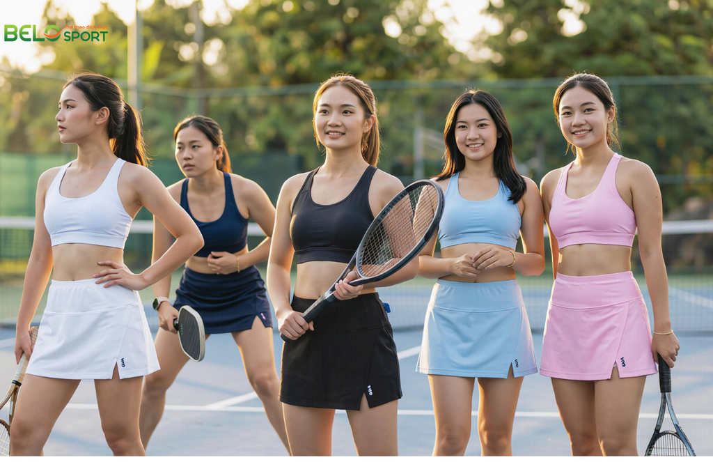 Váy Pickleball Thể Thao Đẹp Tinh Tế Vina VVN05 – Nữ Tính, Năng Động, Tôn Dáng