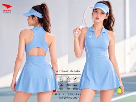 Váy Liền Thân Thể Thao Pickleball Hiwing Cao Cấp Màu Vàng — Đẹp Đẳng Cấp, Tôn Dáng