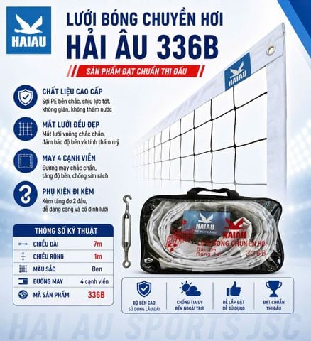 Lưới Bóng Chuyền Hơi Hải Âu Có Cáp