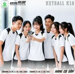 Bộ Quần Áo Bóng Chuyền Keyball K16 Màu Xanh Trắng – Phân Khúc Bình Dân, Đỉnh Cao Tiện Ích