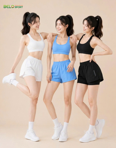 Quần Tập Gym, Chạy Bộ 2 Lớp Nữ Vina QVN60 – Thoải Mái, Năng Động, Tôn Dáng