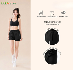 Quần Tập Gym, Chạy Bộ 2 Lớp Nữ Vina QVN60 – Thoải Mái, Năng Động, Tôn Dáng