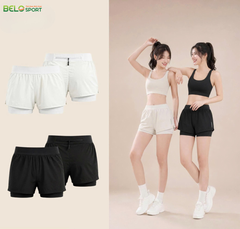 Quần Tập Gym, Chạy Bộ 2 Lớp Nữ Vina QVN61 – Thoải Mái, Năng Động, Tôn Dáng