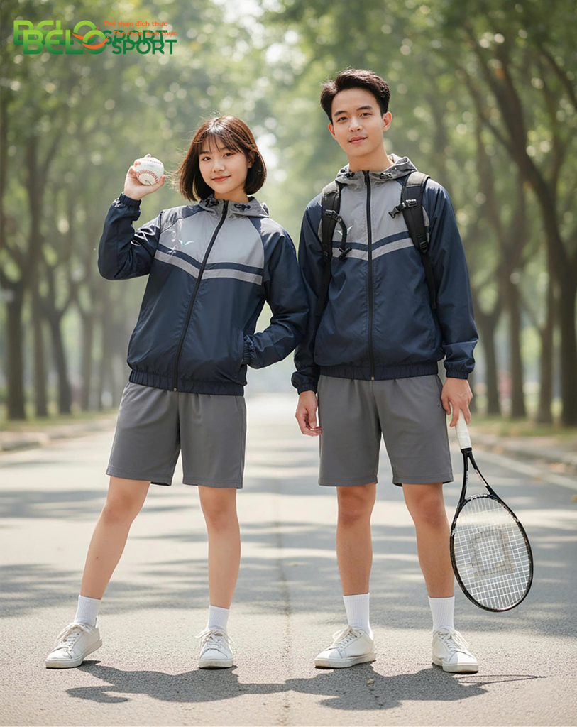 Áo Gió Thể Thao Nam Nữ Chống Nước Vina DADKV01 – Cản Gió, Trượt Nước, Thời Trang Năng Động