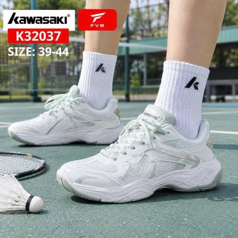 Giày Cầu Lông, Pickleball Kawasaki K32037 Chính Hãng — Êm Ái, Bám Sân, Bứt Phá Tốc Độ