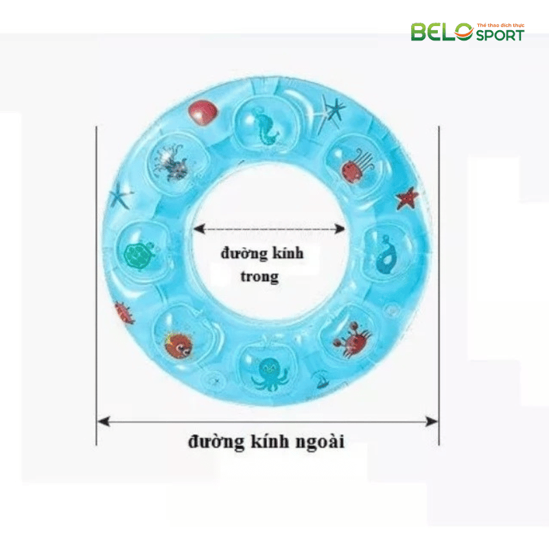 Phao Tròn Tập Bơi 2 Lớp