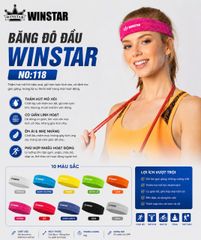 Băng Đô Đầu Thể Thao Winstar WS118 Thấm Hút Mồ Hôi