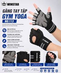 Găng Tay Tập Gym Nam Nữ Winstar 113