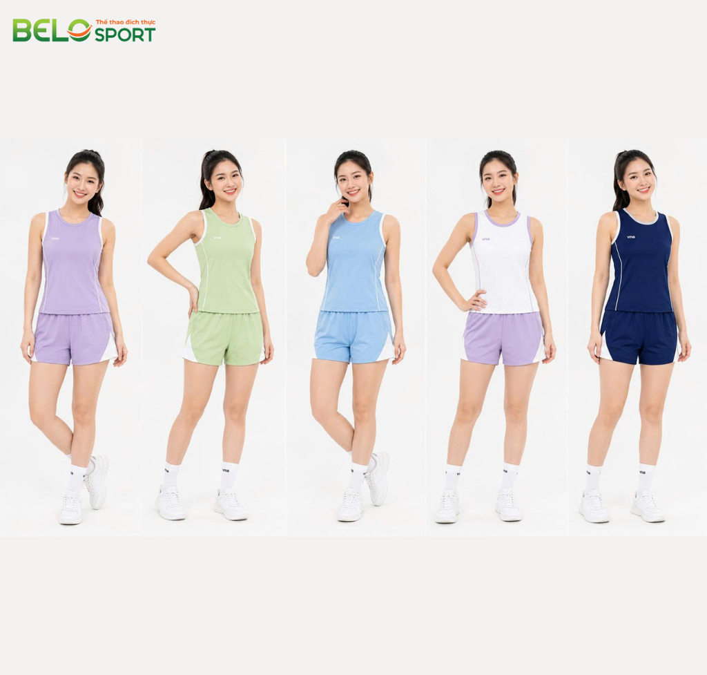 Bộ Quần Áo Pickleball Nữ Đẹp Khoẻ Tinh Tế Vina SVT24 – Năng Động, Thoải Mái, Tôn Dáng