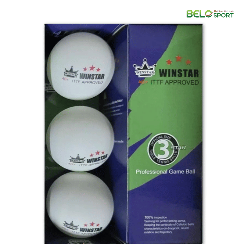 Quả Bóng Bàn WinStar 40+ Hộp 3 Quả