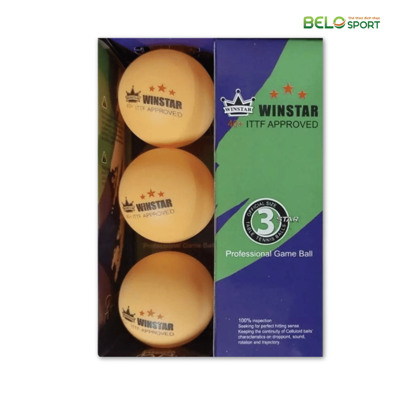 Quả Bóng Bàn WinStar 40+ Hộp 3 Quả
