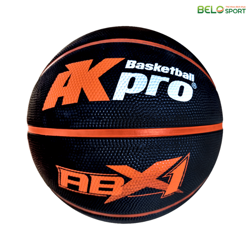 Bóng Rổ Cao Su Akpro ABX1 Đen (Size 5, 6, 7) — Bền Bỉ, Giá Rẻ, Đa Năng