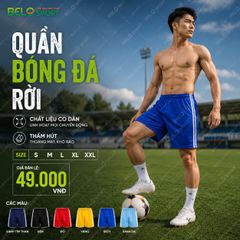 Quần Bóng Đá Rời Màu Xanh Da– Thoải Mái Vận Động, Bứt Phá Mọi Giới Hạn