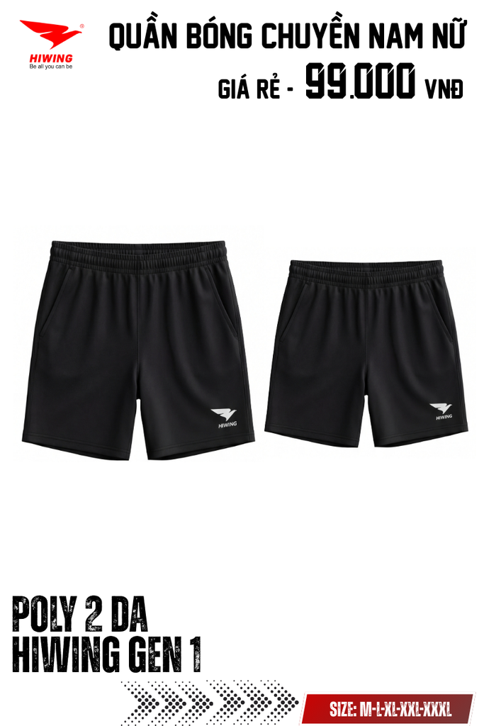 Quần Cầu Lông – Pickleball – Bóng Chuyền Hiwing GEN1