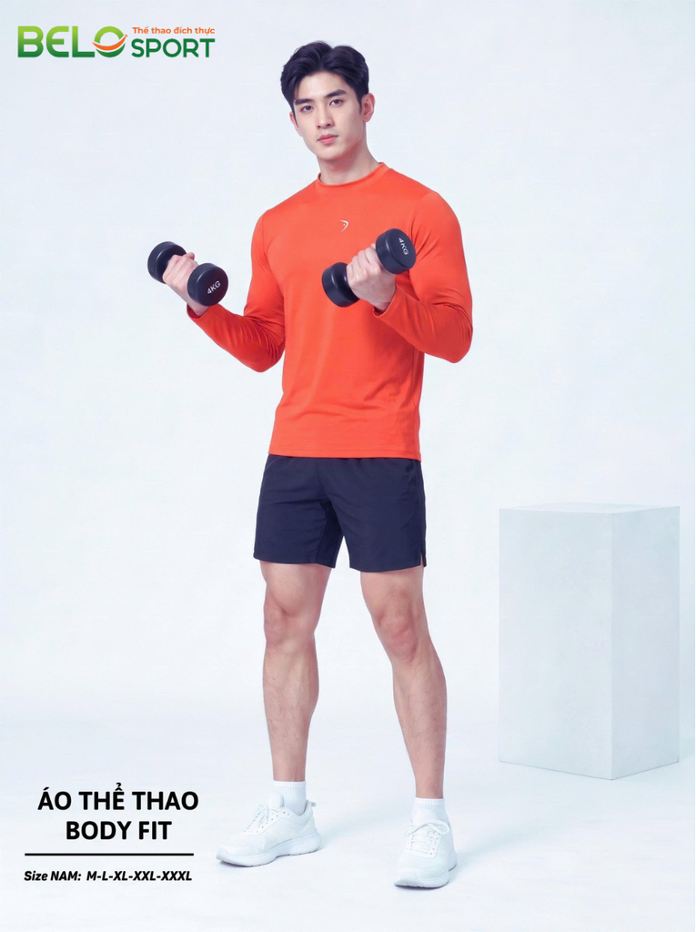 Áo Thể Thao Dài Tay Body Fit SevenF — Tập Gym, Giữ Nhiệt, Đa Năng, Giá Cực Sốc
