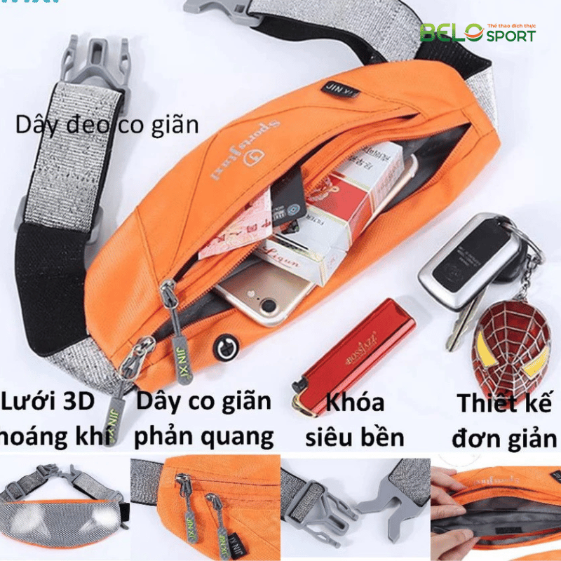 Túi Đeo Hông Chạy Bộ Chính Hãng Jinxi Jin05