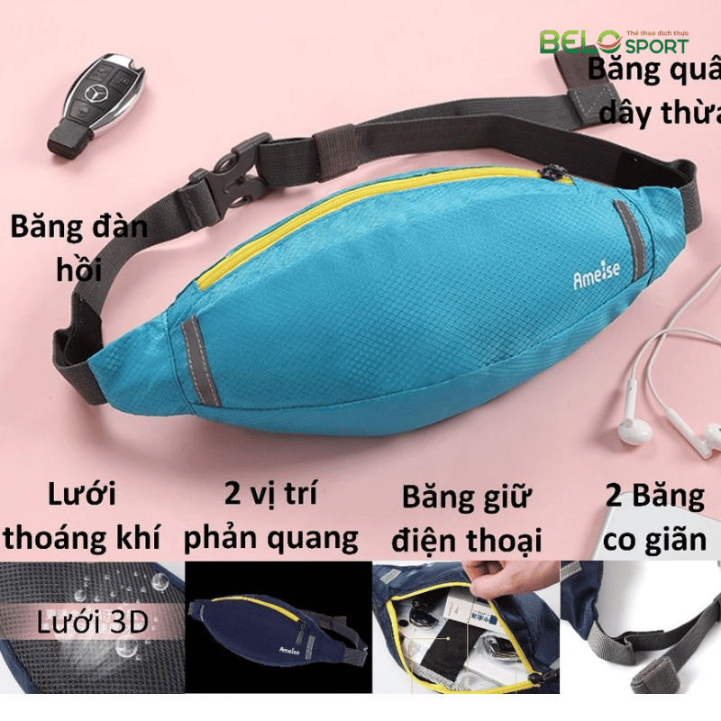 Túi Đeo Hông Đựng Điện Thoại Chạy Bộ Chính Hãng Ameise Amei1